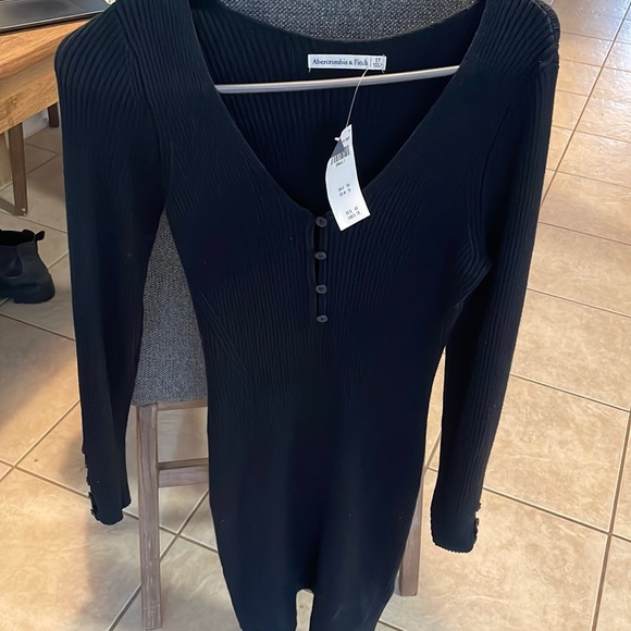 Bodycon small black dress Abercrombie - Picture 1 of 2